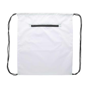 CreaDraw Zip custom drawstring bag Black/white