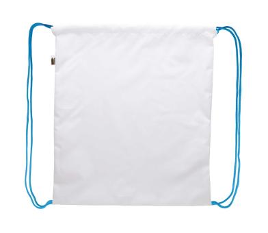 CreaDraw RPET custom drawstring bag Blue/white