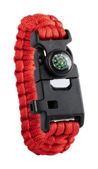 Kupra Survivor-Armband Rot/schwarz