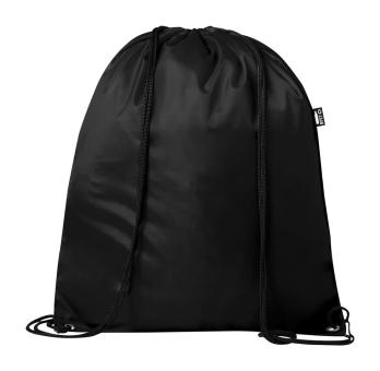 Lambur RPET drawstring bag Black