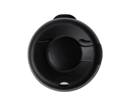 Corgla Glas-Reisebecher Transparent schwarz