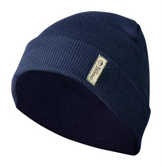 Bloony Wintermütze aus organischer Baumwolle Dunkelblau
