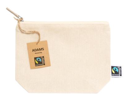 Adams Fairtrade Kosmetiktasche Natur