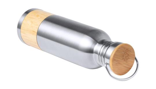 Bomman Edelstahl-Trinkflasche Silber