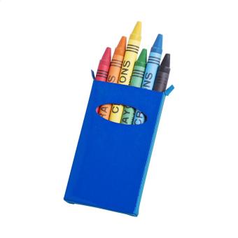 Sorell 6 pc crayon set Aztec blue
