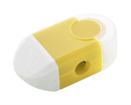 Pencix Radiergummi und Spitzer Weiß/gelb