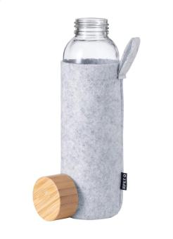 Tokol Glas-Trinkflasche Dunkelgrau