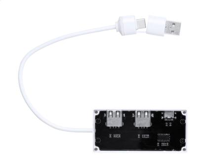 Brante transparent USB hub White