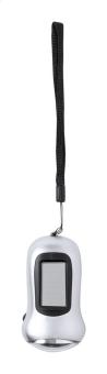 Zibber Taschenlampe mit doppelter Stromversorgung Silber