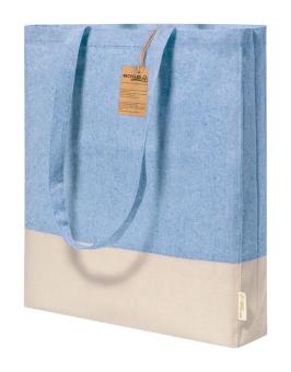 Kauna cotton shopping bag Aztec blue