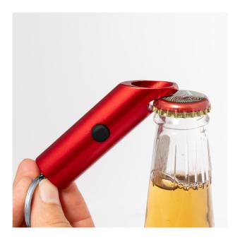 Kushing bottle opener flashlight Red