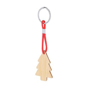 Kymor Christmas keyring, tree American red