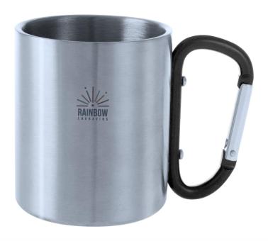 Bastic stainless steel mug Black/silver