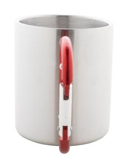 Cadisha Edelstahlbecher Rot/silber