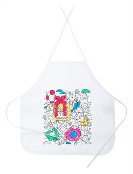 Tizy colouring apron White