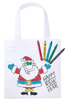 Wistick colouring shopping bag White
