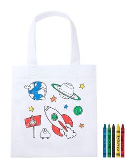 Mosby colouring shopping bag White