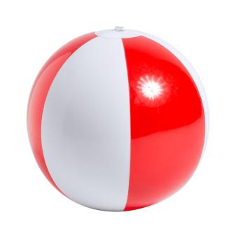 Zeusty beach ball (ø28 cm) Red/white