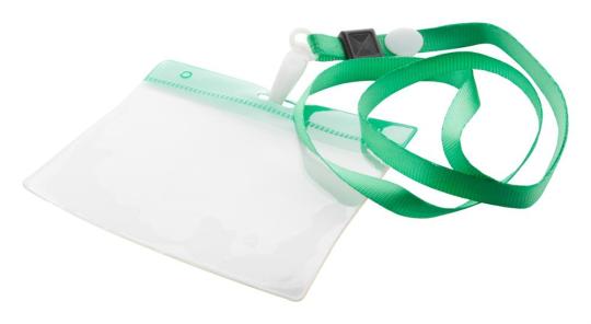 Ballek Ausweishülle mit Lanyard, grün Grün,transparent