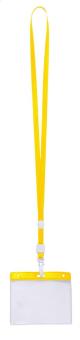 Ballek Ausweishülle mit Lanyard Transparent gelb