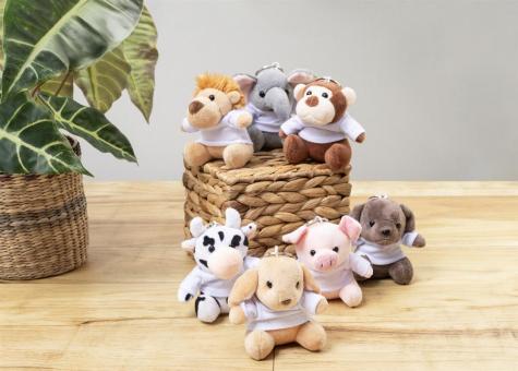 ApeFob plush monkey keyring Brown