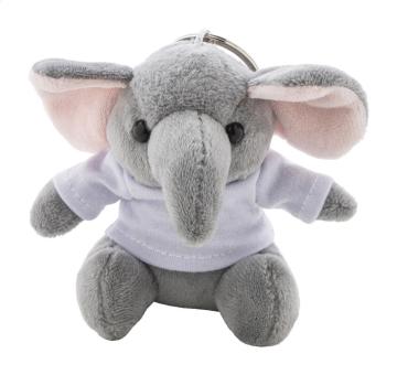 TrumpFob plush elephant keyring Convoy grey