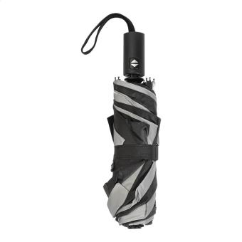Radians Fold Reflektierender RPET-Regenschirm Schwarz