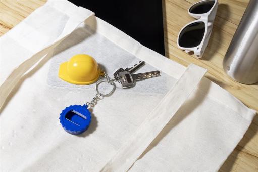 Popcap RABS bottle opener keyring Aztec blue