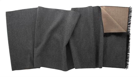 Chamonix men's scarf, cream Cream,grey