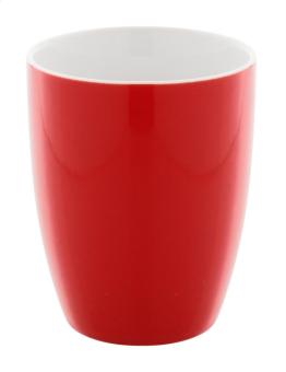 Gaia Becher Rot/weiß