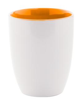 Maia Tasse Orange/weiß