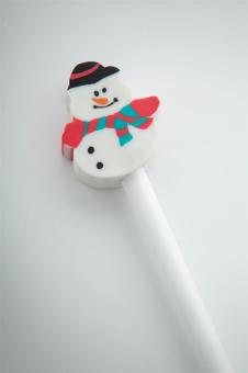 Ramsvika Bleistift mit Weihnachtsfigur, Schnemann Weiß