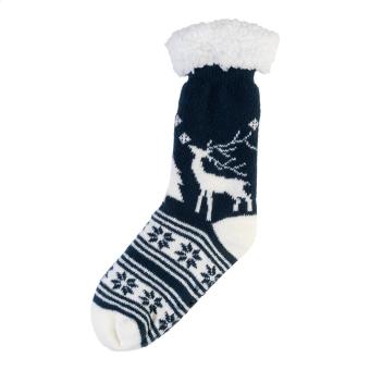 Norsokkar Christmas slipper socks Aztec blue