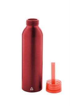 Ralusip recycled aluminium bottle Red