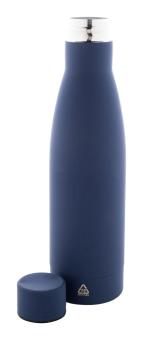 Rubbar Flasche aus recyceltem Edelstahl Dunkelblau