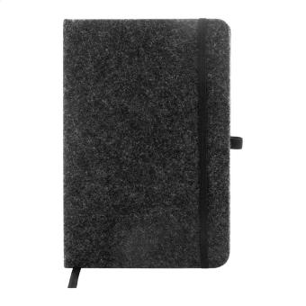 Refelt Note A5 Notiz RPET-Filz Dunkelgrau
