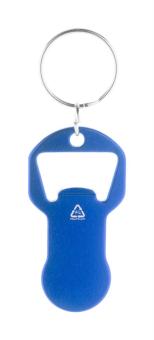 Biropi bottle opener keyring Aztec blue