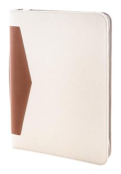 Carbasa Zip Dokumentenmappe aus recyceltem Canvas Natur