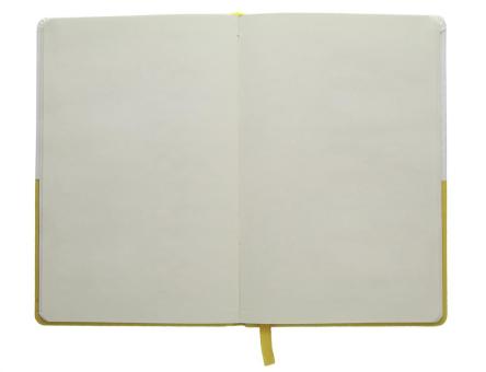 Duonote Notizbuch Weiß/gelb