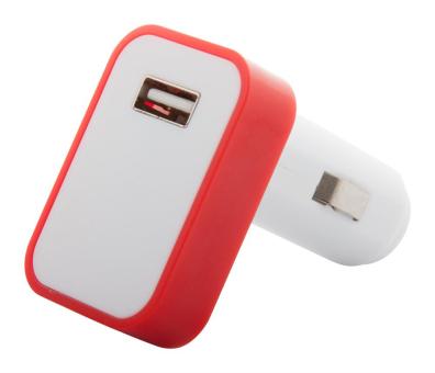 Waze USB-Ladeadapter Rot/weiß