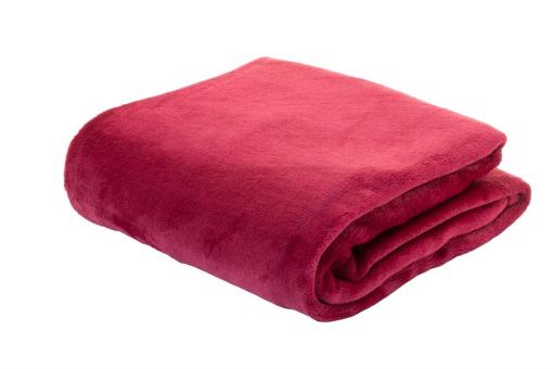 Vantaa RPET flannel blanket Purple/red