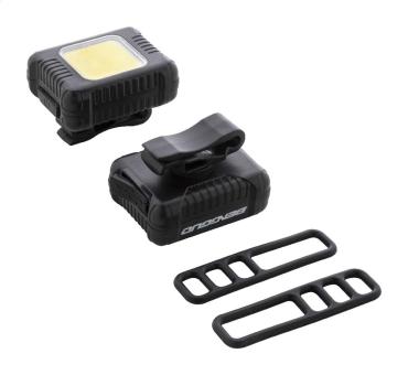 Cobik wiederaufladbares Fahrradlichtset Schwarz