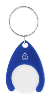 Neppy RABS trolley coin keyring Aztec blue
