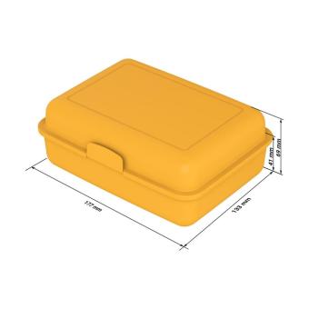 Vorratsdose "School-Box" groß, mit Trennschale Milchig-transparent