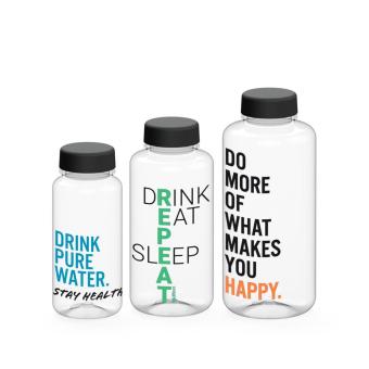 Drink bottle "Refresh" clear-transparent, 0.7 l Frozen red