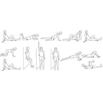 Faszienrolle "Flexibility" Schwarz