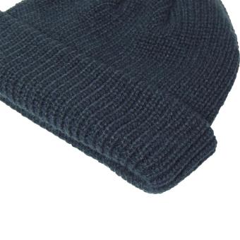 Strickmütze "Fisherman" Schwarz