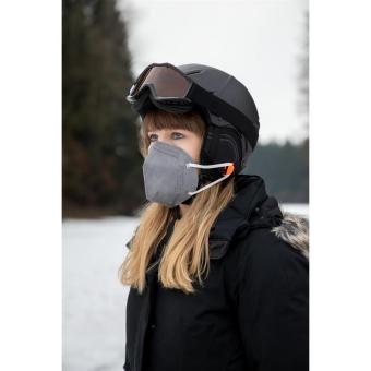 Maskenhalterung "Helm" 2er Set Schwarz