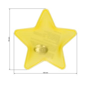 Gel heating pad "Star", small Yellow