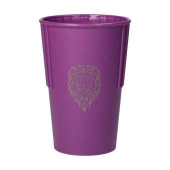 Ripple coffee mug "ToGo", 300 ml Brown